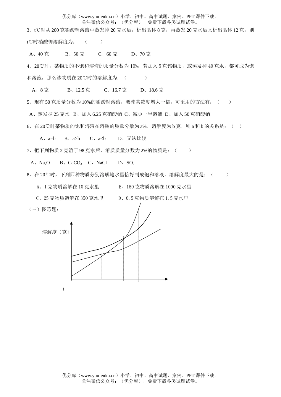 初中化学章节练习试卷_第2页