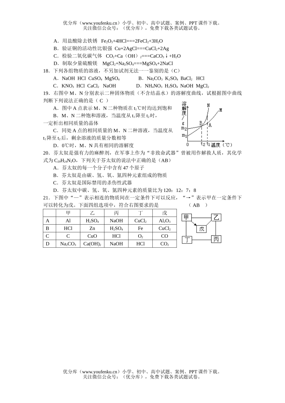 初中九年级物理湖北省黄冈市2005年毕业升学统一考试卷_第2页