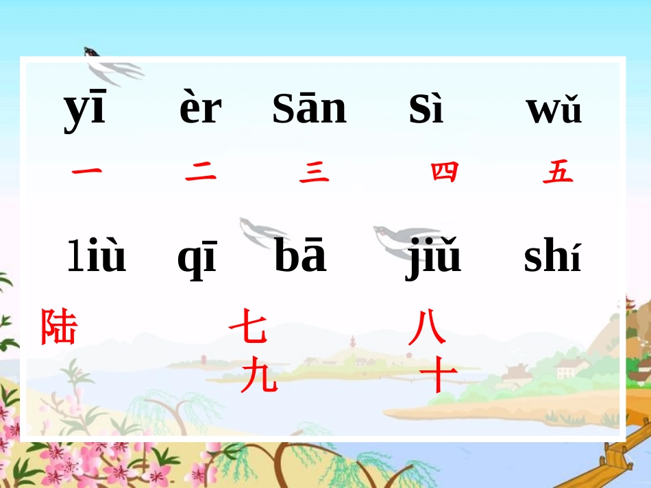 《一去二三里》PPT课件[鲁教版一年级语文上册]_第3页
