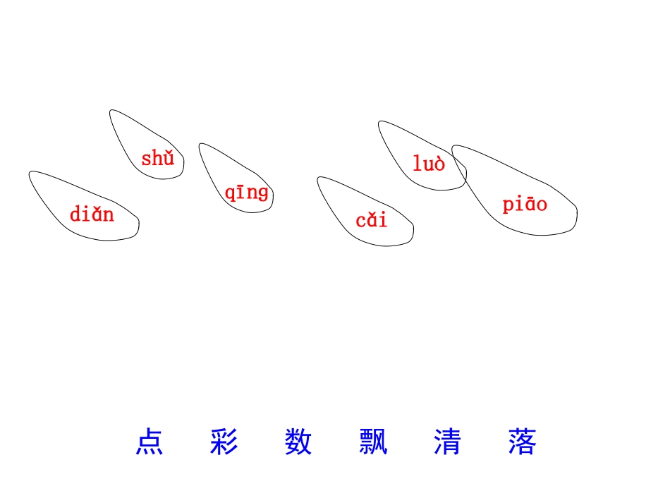 《雨点儿》PPT课件[鲁教版一年级语文上册]_第2页