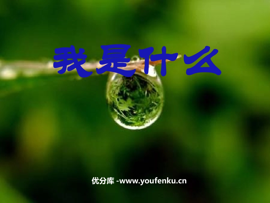 《我是什么》PPT课件[鲁教版二年级语文上册]_第1页