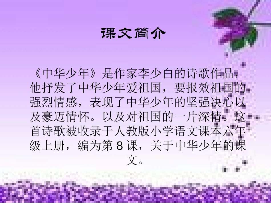 《中华少年》PPT课件[鲁教版五年级语文上册]_第2页