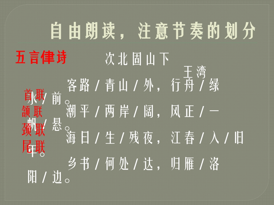 《次北固山下》PPT课件[鲁教版六年级语文上册]_第3页