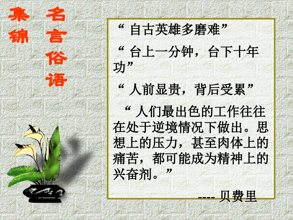 《我打败了男子汉》PPT课件[鲁教版七年级语文上册]_第1页