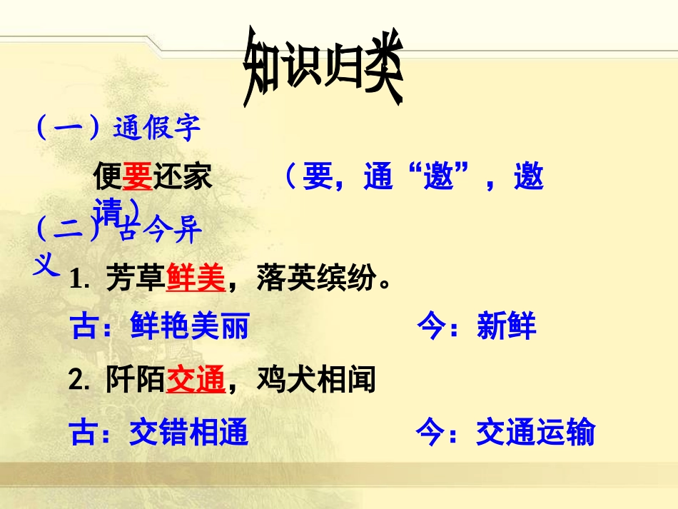 《桃花源记》PPT课件1[鲁教版七年级语文上册]_第3页