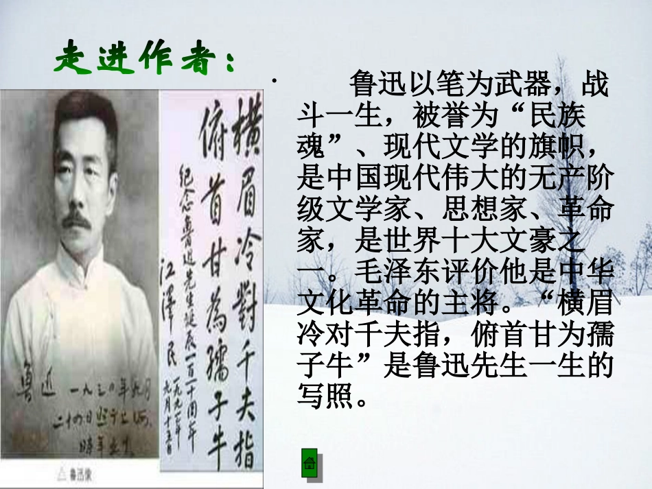 《雪》PPT课件[鲁教版八年级语文上册]_第2页