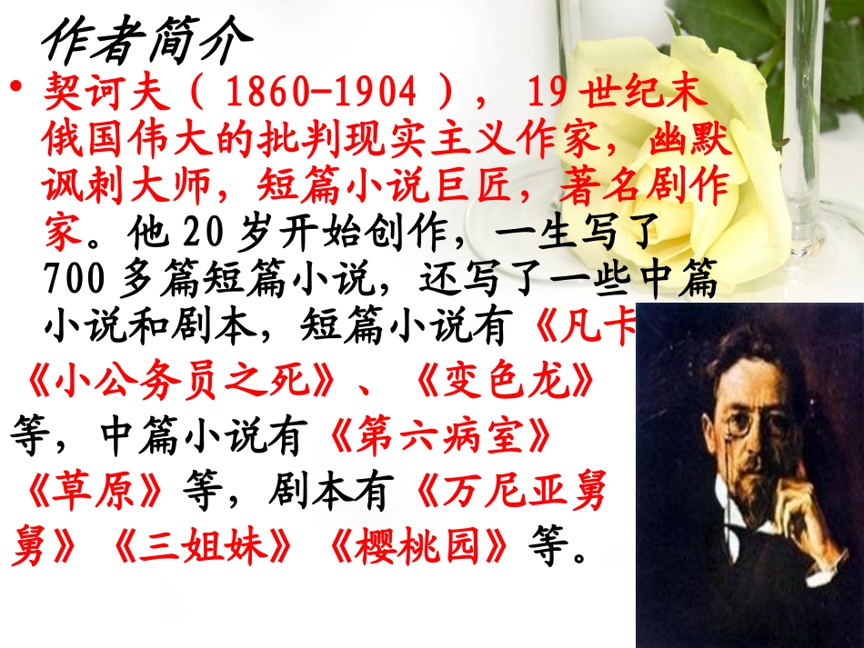 《变色龙》PPT课件[鲁教版九年级语文上册]_第2页