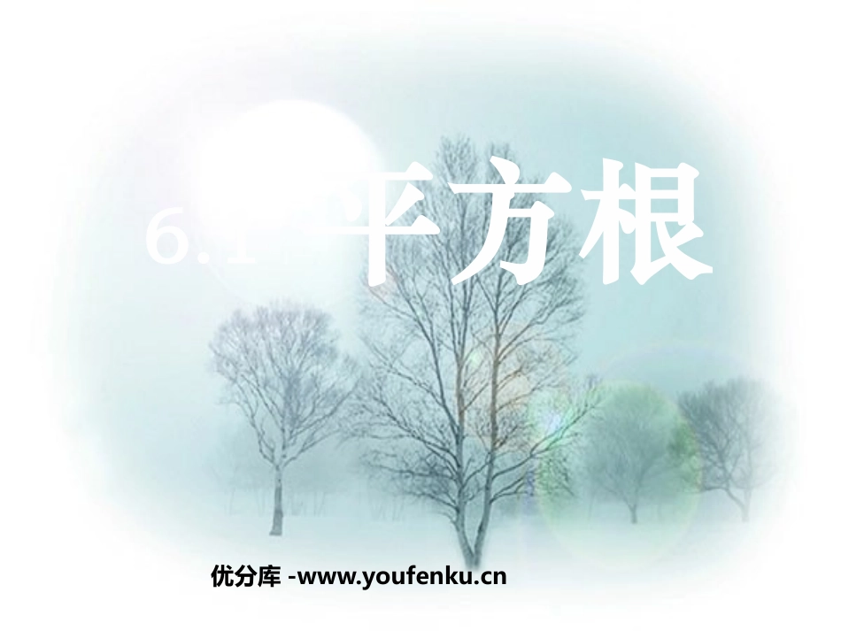 《平方根》实数PPT课件[人教版七年级数学下册]_第1页