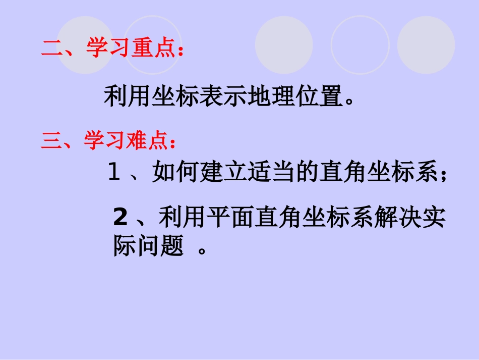 《用坐标表示地理位置》平面直角坐标系PPT课件[人教版七年级数学]_第3页