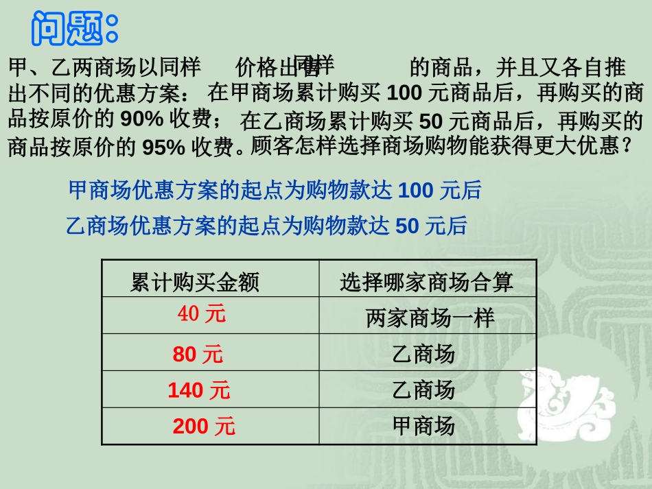 《实际问题与一元一次不等式》不等式与不等式组PPT课件_第2页
