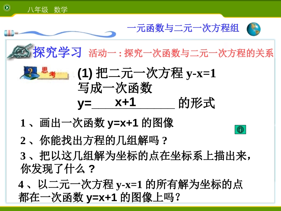 《一次函数与二元一次方程组》一次函数PPT课件[人教版八年级数学]_第3页