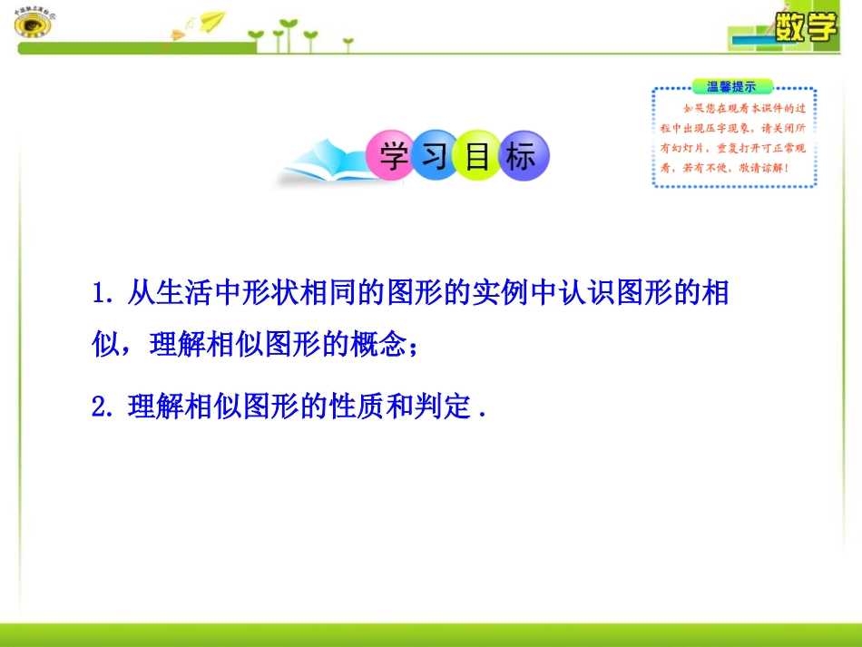 《图形的相似》相似PPT课件[人教版九年级数学下册]_第2页