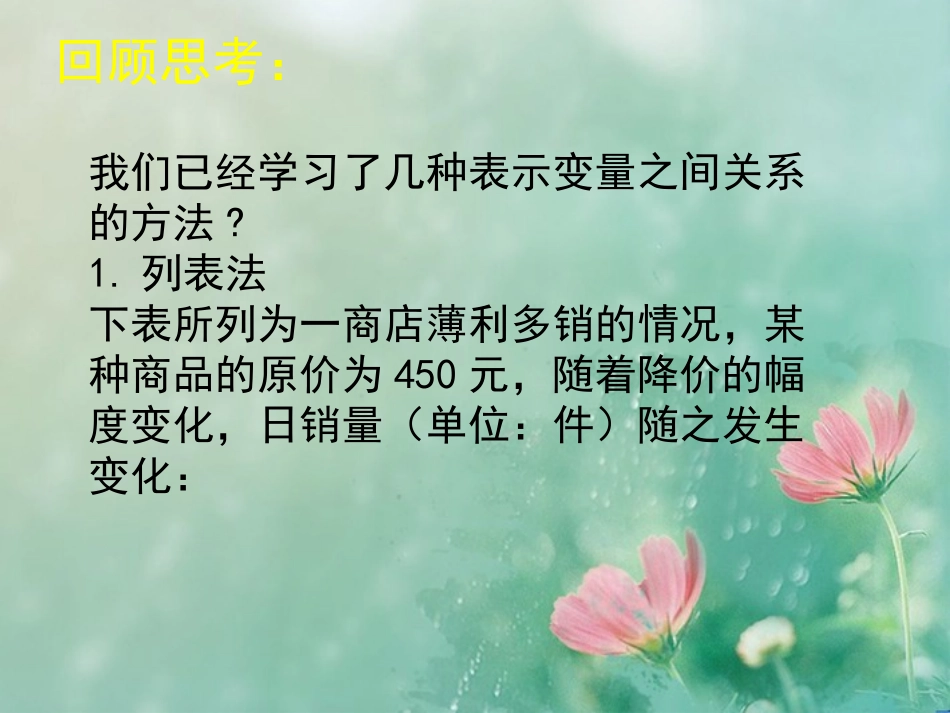 《用图象表示的变量间关系》变量之间的关系PPT课件_第1页