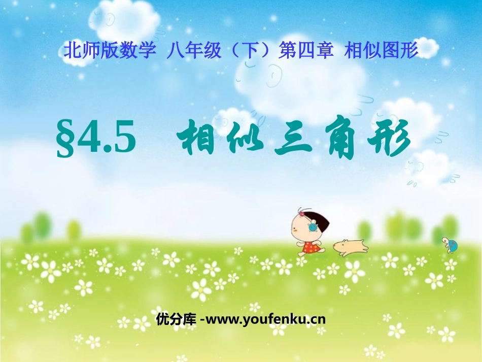 《相似多边形》相似图形PPT课件[北师大版八年级数学下册]_第1页