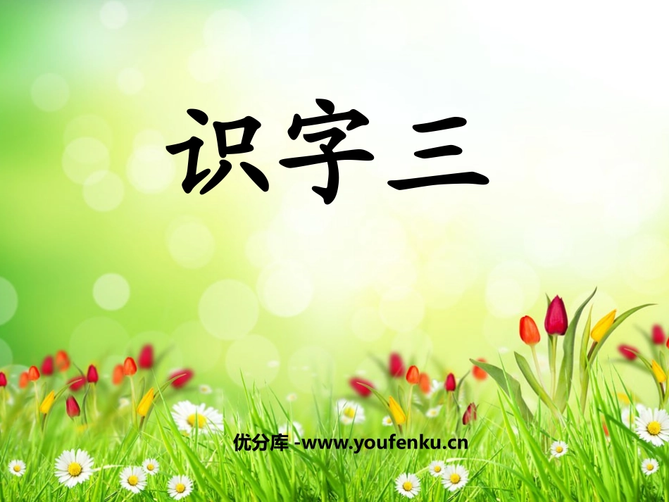 《识字3》PPT课件[鲁教版一年级语文下册]_第1页