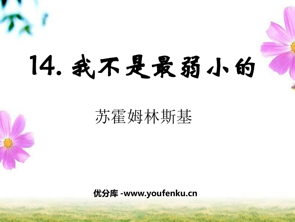 《我不是最弱小的》PPT课件[鲁教版二年级语文下册]_第1页