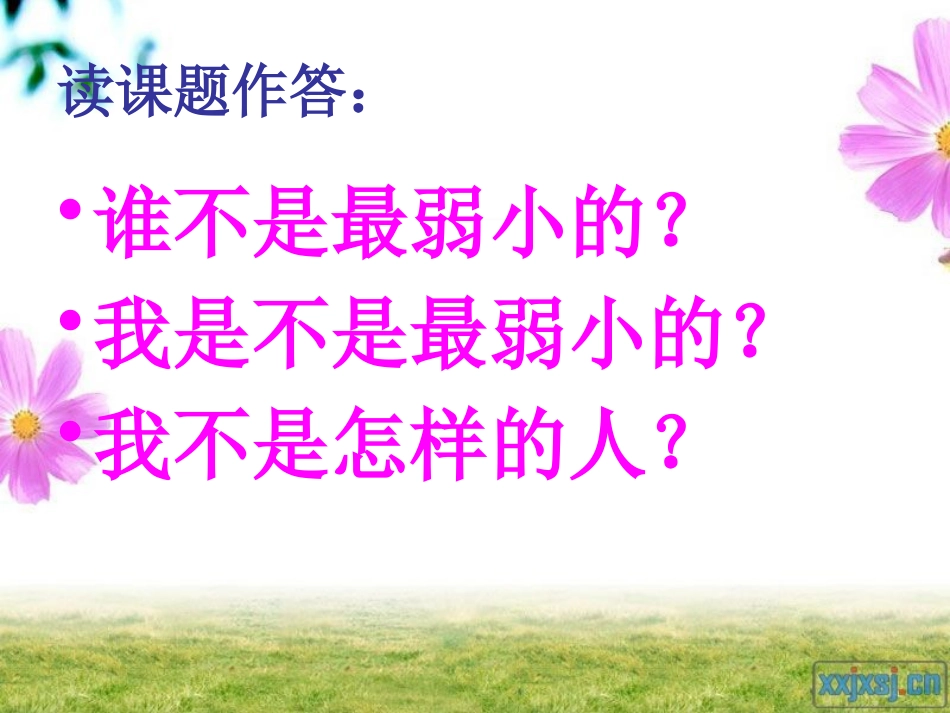 《我不是最弱小的》PPT课件[鲁教版二年级语文下册]_第2页