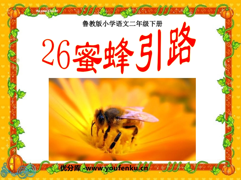 《蜜蜂引路》PPT课件[鲁教版二年级语文下册]_第1页