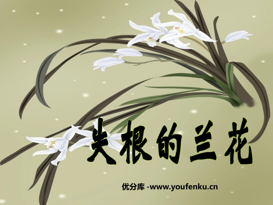 《失根的兰花》PPT课件[鲁教版六年级语文下册]_第1页