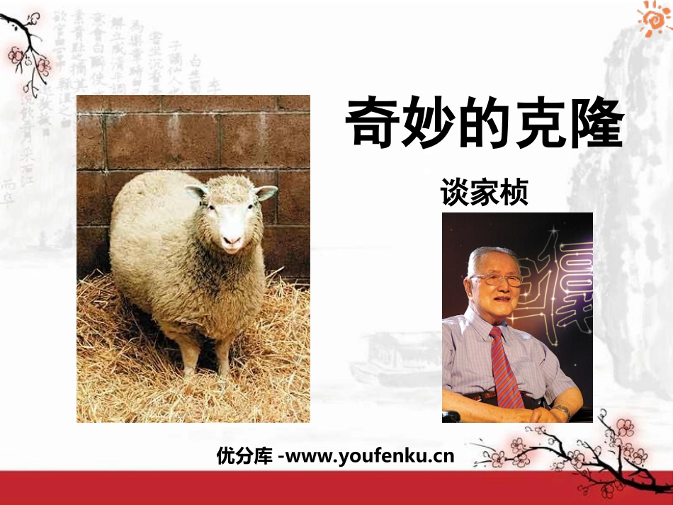 《奇妙的克隆》PPT课件[鲁教版七年级语文下册]_第1页