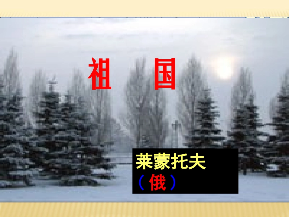 《祖国》《黑人谈河流》PPT课件[鲁教版九年级语文下册]_第2页