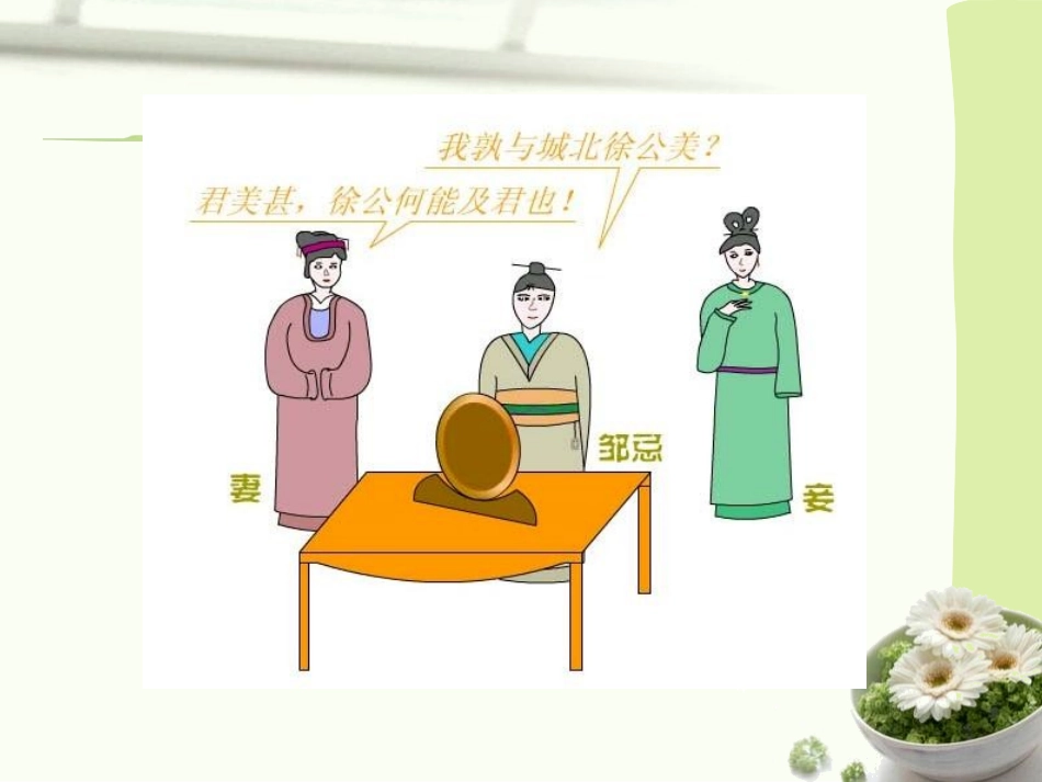 《邹忌讽齐王纳谏》PPT课件[鲁教版九年级语文下册]_第2页