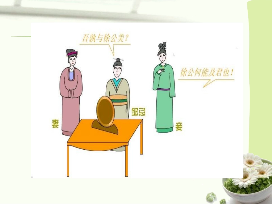 《邹忌讽齐王纳谏》PPT课件[鲁教版九年级语文下册]_第3页