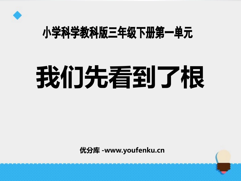 《我们先看到了根》植物的生长变化PPT课件[教科版三年级科学]_第1页