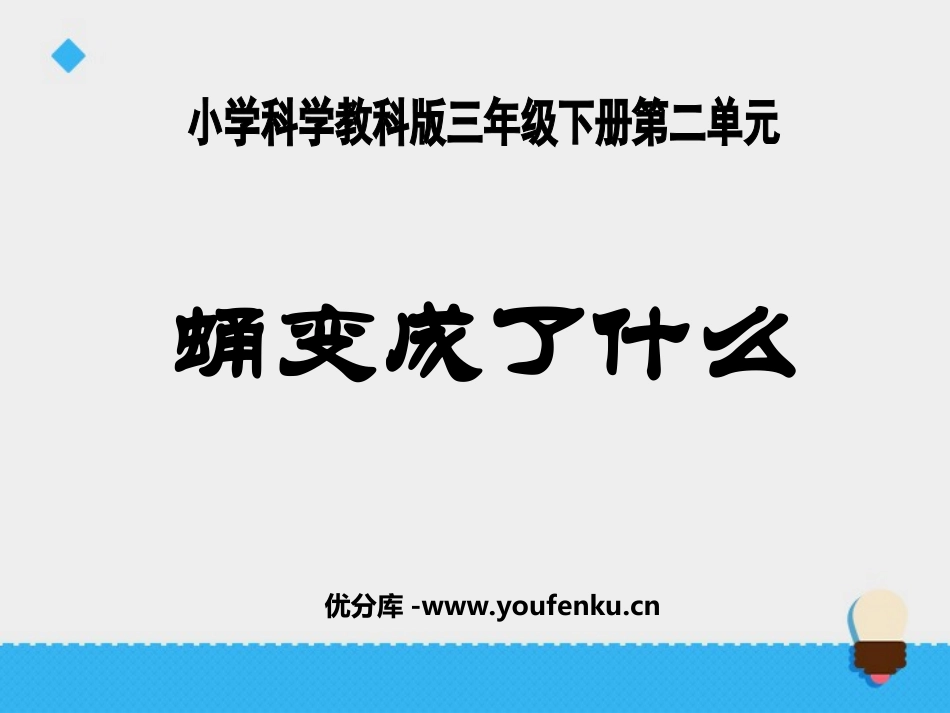 《蛹变成了什么》动物的生命周期PPT课件[教科版三年级科学]_第1页