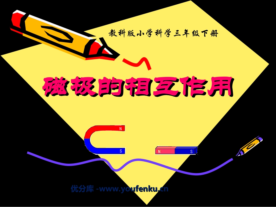《磁极的相互作用》磁铁PPT课件[教科版三年级科学下册]_第1页