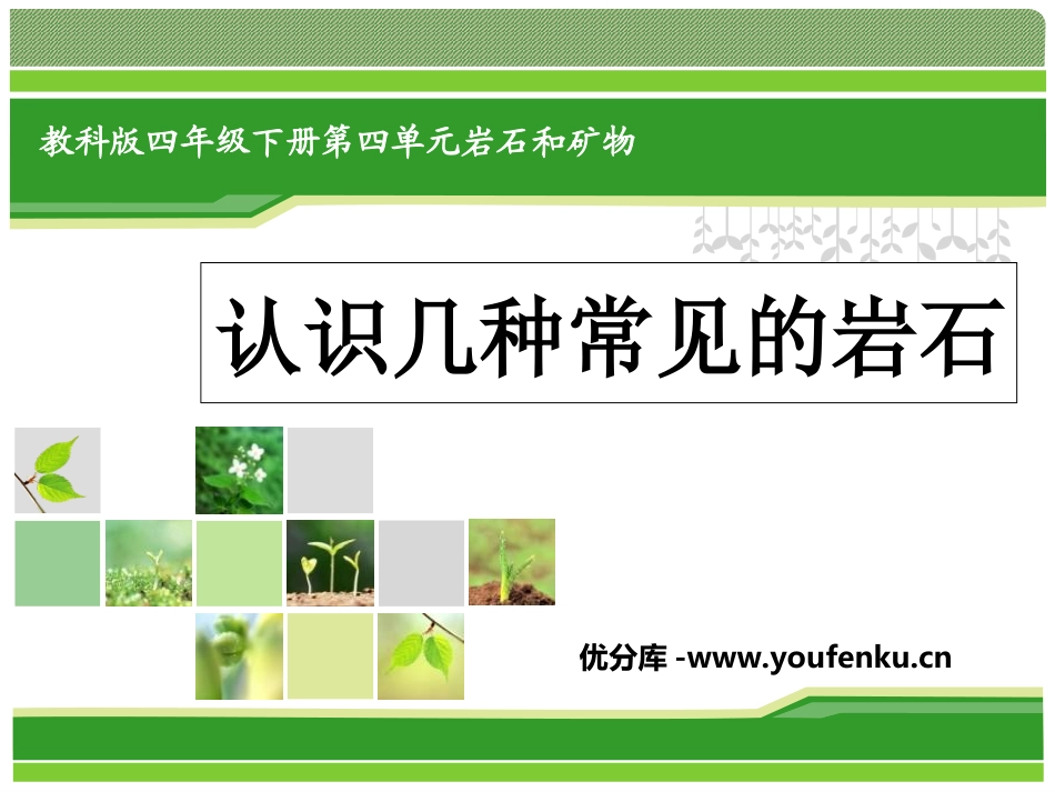 《认识几种常见的岩石》岩石和矿物PPT课件[教科版四年级科学]_第1页
