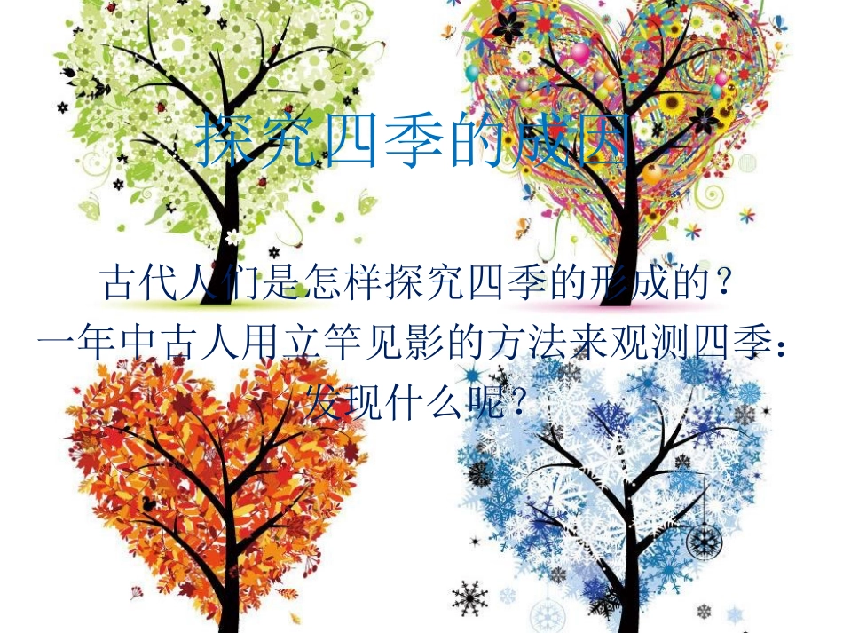 《为什么一年有四季》地球的运动PPT课件[教科版五年级科学]_第3页