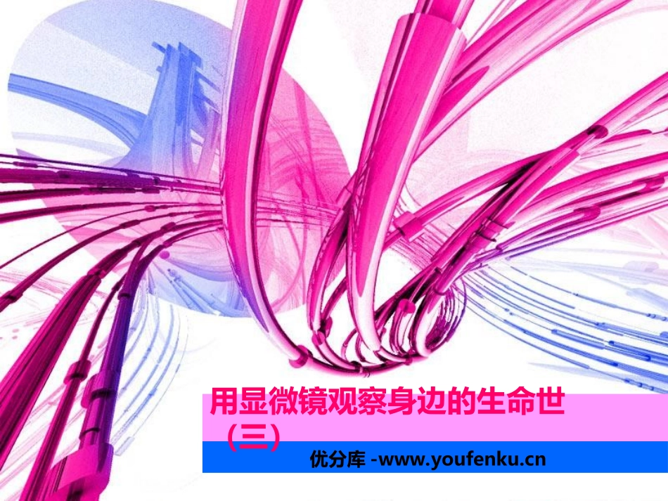 《用显微镜观察身边的生命世界(三)》微小世界PPT课件_第1页