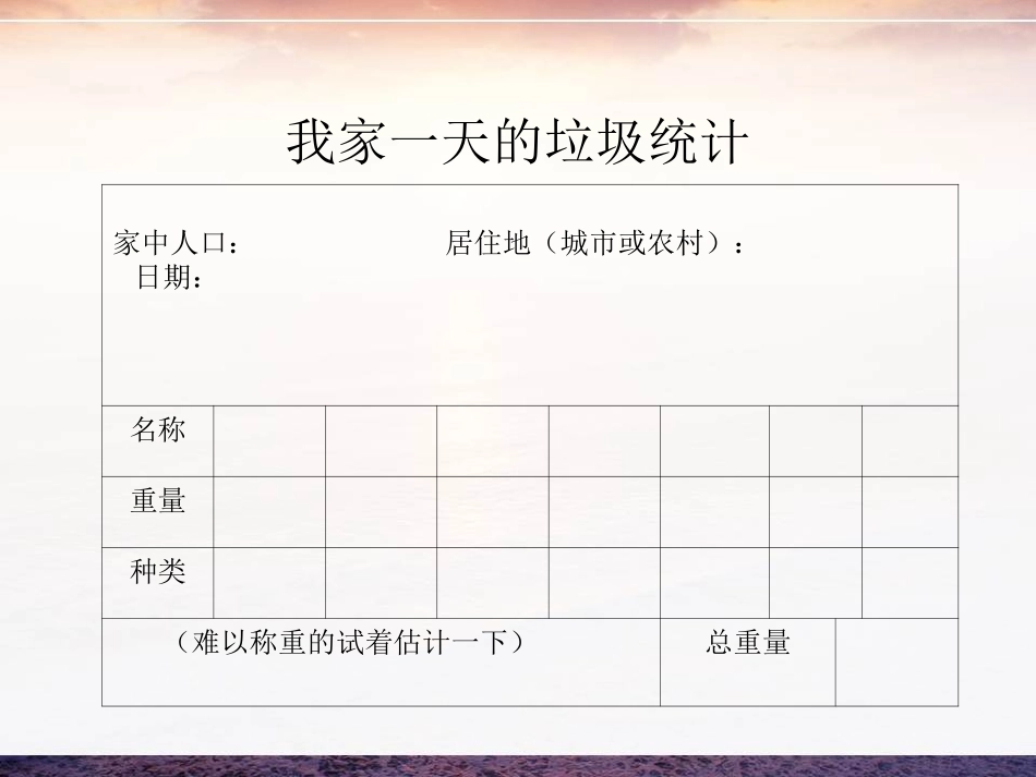 《一天的垃圾》环境和我们PPT课件[教科版六年级科学下册]_第2页