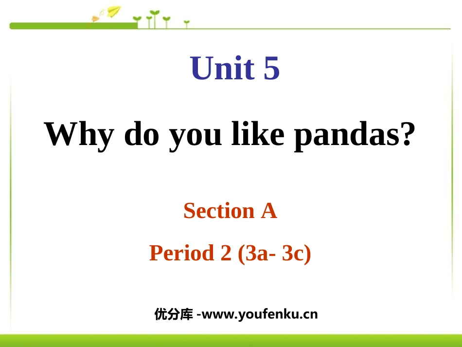 《Why do you like pandas?》PPT课件_第1页