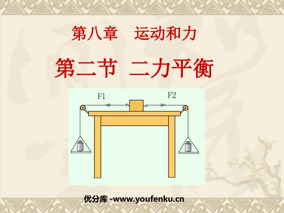 《二力平衡》运动和力PPT课件[人教版八年级物理下册]_第1页