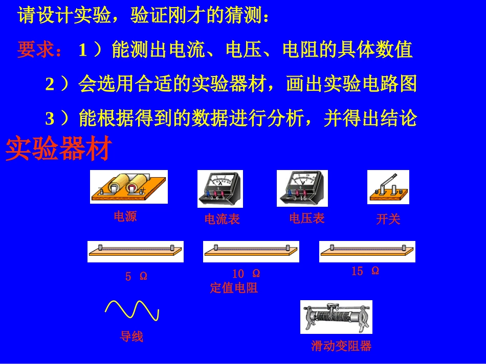 《电流与电压和电阻的关系》欧姆定律PPT课件[人教版九年级物理]_第1页