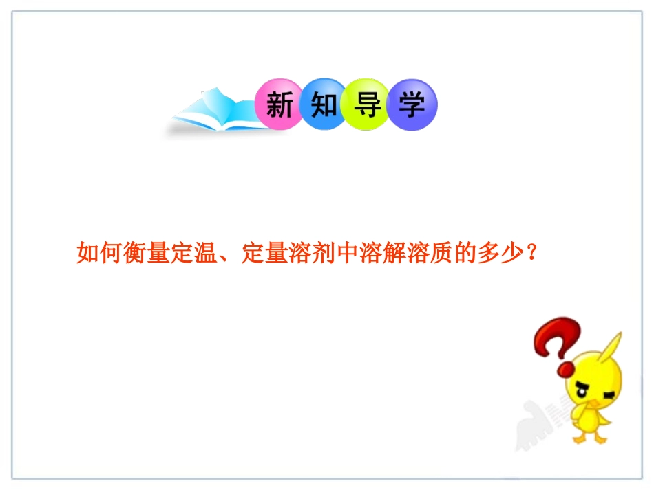 《溶解度》溶液PPT课件[人教版九年级化学下册]_第3页
