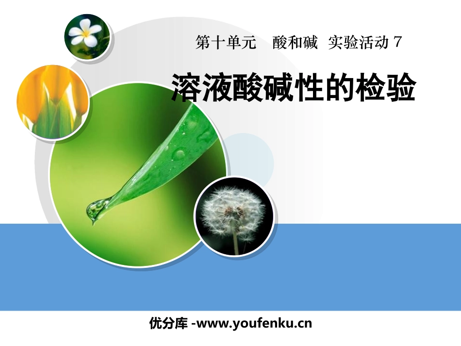 《溶液酸碱性的检验》酸和碱PPT课件[人教版九年级化学下册]_第1页