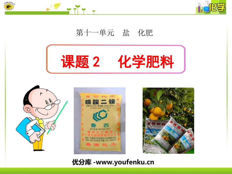 《化学肥料》盐化肥PPT课件[人教版九年级化学下册]_第1页