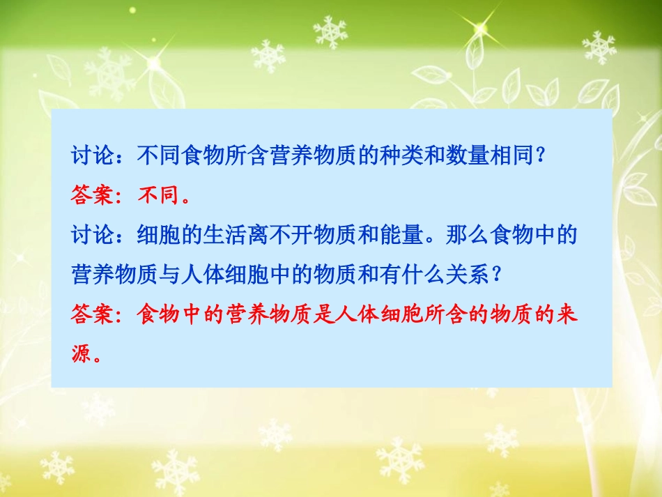 《食物中的营养物质》人体的营养PPT课件[人教版七年级生物]_第2页