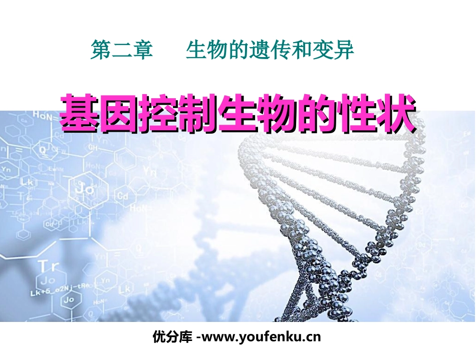 《基因控制生物的性状》生物的遗传和变异PPT课件_第1页