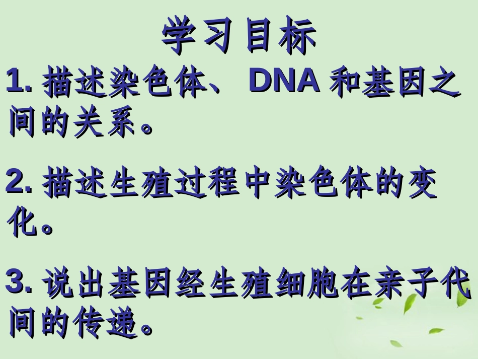 《基因在亲子代间的传递》生物的遗传和变异PPT课件_第2页