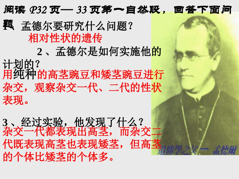《基因的显性和隐性》生物的遗传和变异PPT课件[人教版八年级生物]_第3页
