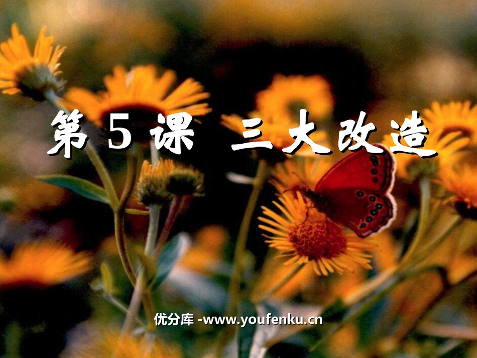 《三大改造》社会主义道路的探索PPT课件[部编版八年级历史]_第1页