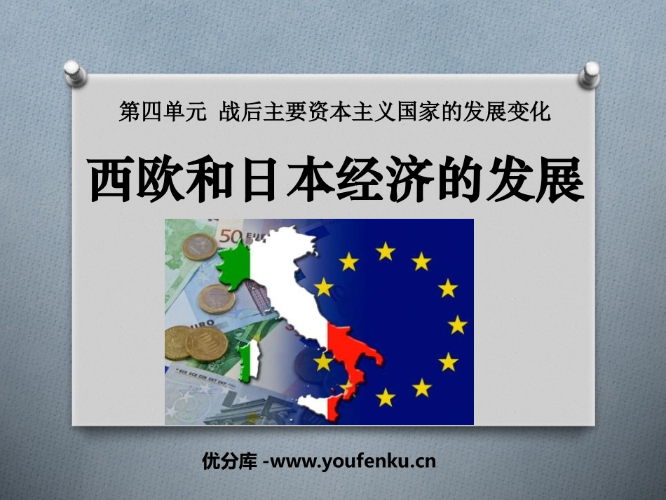 《西欧和日本经济的发展》战后主要资本主义国家的发展变化PPT课件_第1页
