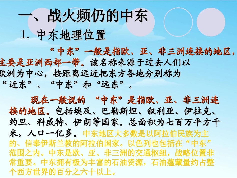 《动荡的中东地区》亚非拉国家的独立和振兴PPT课件_第1页