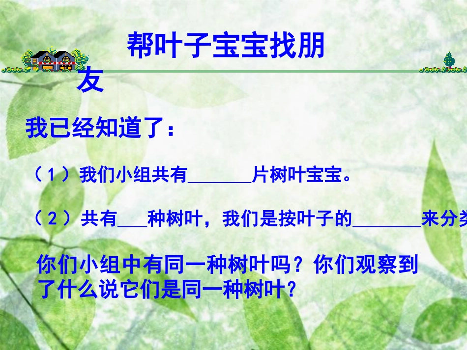 《植物的叶》植物PPT课件[教科版三年级科学上册]_第2页
