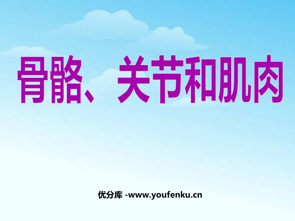 《骨骼、关节和肌肉》我们的身体PPT课件[教科版四年级科学]_第1页