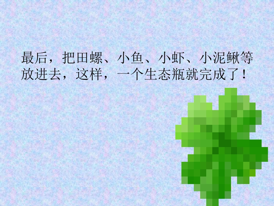《做一个生态瓶》生物与环境PPT课件[教科版五年级科学上册]_第3页